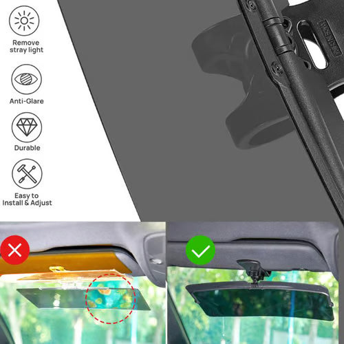 🚗Universal Car Sun Visor - 49% OFF! Polarized Glare Protection - Drive Comfortably in Any Sunlight🔥