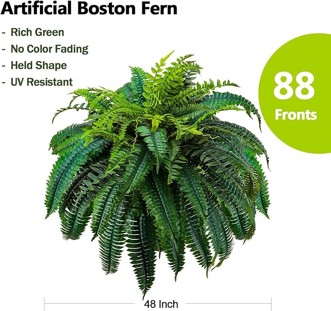 Last Day 70% OFF-UV Resistant Lifelike Artificial Boston Fern