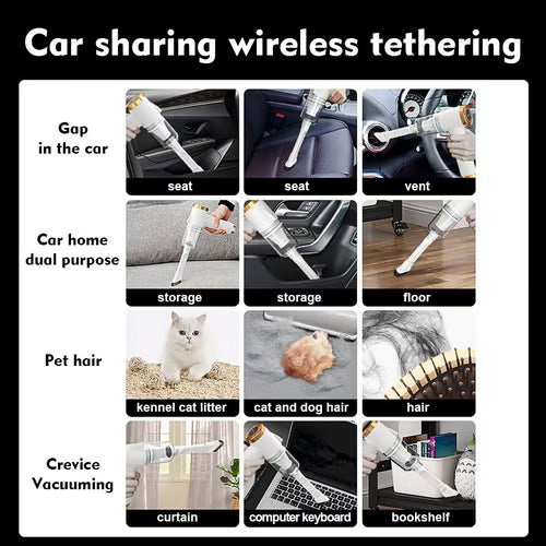 🔥HOT SALE ✨ Powerful Wireless Car Vacuum Cleaner