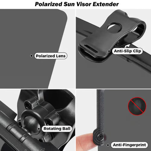 🚗Universal Car Sun Visor - 49% OFF! Polarized Glare Protection - Drive Comfortably in Any Sunlight🔥