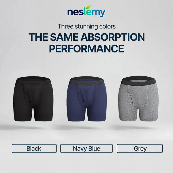 Men’s Washable Incontinence Boxer Briefs
